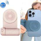 BBC-8 3 In1 Magnetic Absorption Wireless Charging Phone Stand Bluetooth Handheld Selfie Stick, Style: Basic Model(Pink) - 1