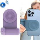 BBC-8 3 In1 Magnetic Absorption Wireless Charging Phone Stand Bluetooth Handheld Selfie Stick, Style: Basic Model(Purple) - 1