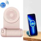 BBC-8 3 In1 Magnetic Absorption Wireless Charging Phone Stand Bluetooth Handheld Selfie Stick, Style: Upgrade Model(Pink) - 1