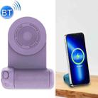 BBC-8 3 In1 Magnetic Absorption Wireless Charging Phone Stand Bluetooth Handheld Selfie Stick, Style: Upgrade Model(Purple) - 1