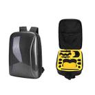 For DJI AVATA  Storage Bag Hard Shell Waterproof Shoulder Bag Backpack(Brushed Gray Yellow Inner) - 1
