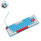 ZIYOU LANG T8 68 Keys RGB Gaming Mechanical Keyboard, Cable Length: 1.5m, Style:  Gundam Version Green Shaft - 1