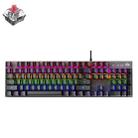 ZIYOU LANG K1 104 Keys Game Mixed Light Mechanical Wired Keyboard, Cable Length: 1.5m(Black Red Shaft) - 1