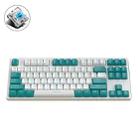 ZIYOU LANG K87 87-Keys Hot-Swappable Wired Mechanical Keyboard, Cable Length: 1.5m, Style: Green Shaft (Green Ice Blue Light) - 1