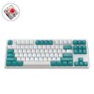 ZIYOU LANG K87 87-Keys Hot-Swappable Wired Mechanical Keyboard, Cable Length: 1.5m, Style: Red Shaft (Green Ice Blue Light) - 1