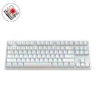 ZIYOU LANG K87 87-Keys Hot-Swappable Wired Mechanical Keyboard, Cable Length: 1.5m, Style: Red Shaft (White Ice Blue Light) - 1