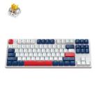 ZIYOU LANG K87 87-key RGB Bluetooth / Wireless / Wired Three Mode Game Keyboard, Cable Length: 1.5m, Style: Banana Shaft (Yacht Blue) - 1