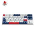 ZIYOU LANG K87 87-key RGB Bluetooth / Wireless / Wired Three Mode Game Keyboard, Cable Length: 1.5m, Style: Red Shaft (Yacht Blue) - 1