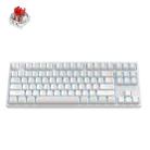 ZIYOU LANG K87 87-key RGB Bluetooth / Wireless / Wired Three Mode Game Keyboard, Cable Length: 1.5m, Style: Red Shaft (White) - 1