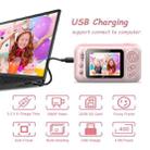 2.4 Inch Children HD Reversible Photo SLR Camera, Color: Pink + 16G Memory Card + Card Reader - 3