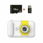X101 Mini HD Lens Reversible Child Camera, Color: White+16G+Card Reader - 1