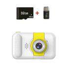 X101 Mini HD Lens Reversible Child Camera, Color: White+32G+Card Reader - 1