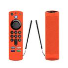 2 PCS Y27 For Alexa Voice Remote 3rd Gen Silicone Non-slip Protective Cover(Orange) - 1