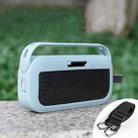 For Bose SoundLink Flex Bluetooth Speaker Silicone Protective Case Cover With Shoulder Strap(Black) - 5