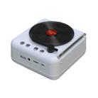 Manovo H3 Retro Vinyl Record Player Shape Mini Bluetooth Speaker, Color: White - 1