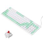 LANGTU GK102 102 Keys Hot Plugs Mechanical Wired Keyboard. Cable Length: 1.63m, Style: Red Shaft (Matcha Green) - 1