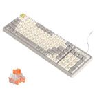 LANGTU GK102 102 Keys Hot Plugs Mechanical Wired Keyboard. Cable Length: 1.63m, Style: RGB Version Gold Shaft (Beige Knight) - 1