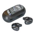 S3 Bone Conduction Sports Drop Off Noise Reduction Wireless Bluetooth TWS Earphone, Style: Digital Edition (Black) - 1