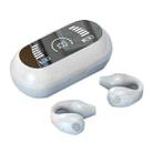 S3 Bone Conduction Sports Drop Off Noise Reduction Wireless Bluetooth TWS Earphone, Style: Digital Edition (White) - 1