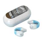 S3 Bone Conduction Sports Drop Off Noise Reduction Wireless Bluetooth TWS Earphone, Style: Digital Edition (White Blue) - 1