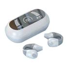S3 Bone Conduction Sports Drop Off Noise Reduction Wireless Bluetooth TWS Earphone, Style: Digital Edition (White Gray) - 1
