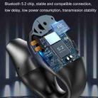 S3 Bone Conduction Sports Drop Off Noise Reduction Wireless Bluetooth TWS Earphone, Style: Digital Edition (White Gray) - 4