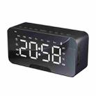 P6 Classic Version Wireless Bluetooth Speaker Plugging Card Home Clock Portable Mini Computer Audio, Color: Black - 1