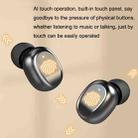 Slide Cover Wireless Bluetooth 5.2 Mirror In-Ear Digital Display Binaural Talking TWS Earphone(White Moon) - 3