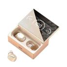 Slide Cover Wireless Bluetooth 5.2 Mirror In-Ear Digital Display Binaural Talking TWS Earphone(Skin Tone) - 1