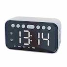 AI Intelligent Wireless Bluetooth Speaker Inserting Card Clock Portable Audio, Style: Charging Edition (Reef White) - 1