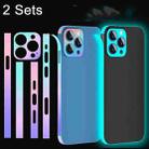 For iPhone 14 2 Sets Dazzle Colour Luminous Side Frame Film - 1