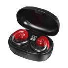 S29 Mini Portable Painless HD LED Digital Display Wireless Bluetooth 5.2 TWS Earphone(Red) - 1