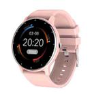 BW0223 Heart Rate/Blood Oxygen/Blood Pressure Monitoring Bluetooth Smart Calling Watch, Color: Silicone Pink - 1