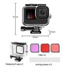 45m Depth Waterproof Case + Filter + Anti-Fog Sheet Set For GoPro HERO9 Black / HERO10 Black - 2