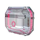 For AirPodS Pro RJT-AP-03 Bluetooth Earphone Transparent Soft Case TPU Protection Cover(Rose Red) - 1