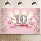 1.5x1m Cartoon Digital Birthday Balloon Party Scene Photographic Backdrop(Mdt11367) - 1