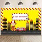 1.5m x 1m  Construction Vehicle Series Happy Birthday Photography Background Cloth(Mdv00452) - 1