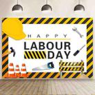 1.5m x 1m  Construction Vehicle Series Happy Birthday Photography Background Cloth(MSD00278) - 1