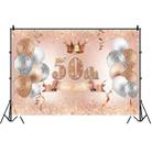 MDN12121 1.5m x 1m Rose Golden Balloon Birthday Party Background Cloth Photography Photo Pictorial Cloth - 1