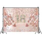 MDU05520 1.5m x 1m Rose Golden Balloon Birthday Party Background Cloth Photography Photo Pictorial Cloth - 1