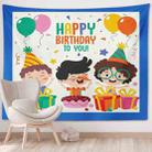 Happy Birthday Photo Backdrop Party Decoration Tapestry, Size: 100x75cm(GT56-4) - 1