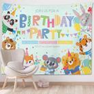 Happy Birthday Photo Backdrop Party Decoration Tapestry, Size: 150x130cm(GT56-8) - 1