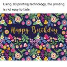 1.5m x 1m Flower Series Happy Birthday Party Photography Background Cloth(MSD00695) - 3