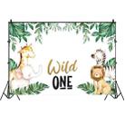 MDN08226 1.5m x 1m Animal Forest Cartoon Birthday Party Banquet Decoration Photo Background Cloth - 1