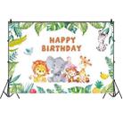 MDN09919 1.5m x 1m Animal Forest Cartoon Birthday Party Banquet Decoration Photo Background Cloth - 1