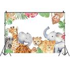 MDT09565 1.5m x 1m Animal Forest Cartoon Birthday Party Banquet Decoration Photo Background Cloth - 1