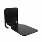 Hidden Stainless Steel Suspended Bookshelf Wall Support Frame Wall Mounted Bracket(Black) - 1