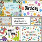 Birthday Party Background Cloth Decoration Shooting Cloth, Size: 90x70cm(HB022) - 2
