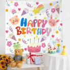 Birthday Layout Hanging Cloth Children Photo Wall Cloth, Size: 150x180cm Velvet(4) - 1