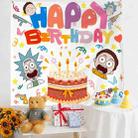 Birthday Layout Hanging Cloth Children Photo Wall Cloth, Size: 150x180cm Velvet(9) - 1